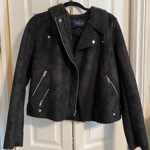 Faux Fur Aviator Jacket